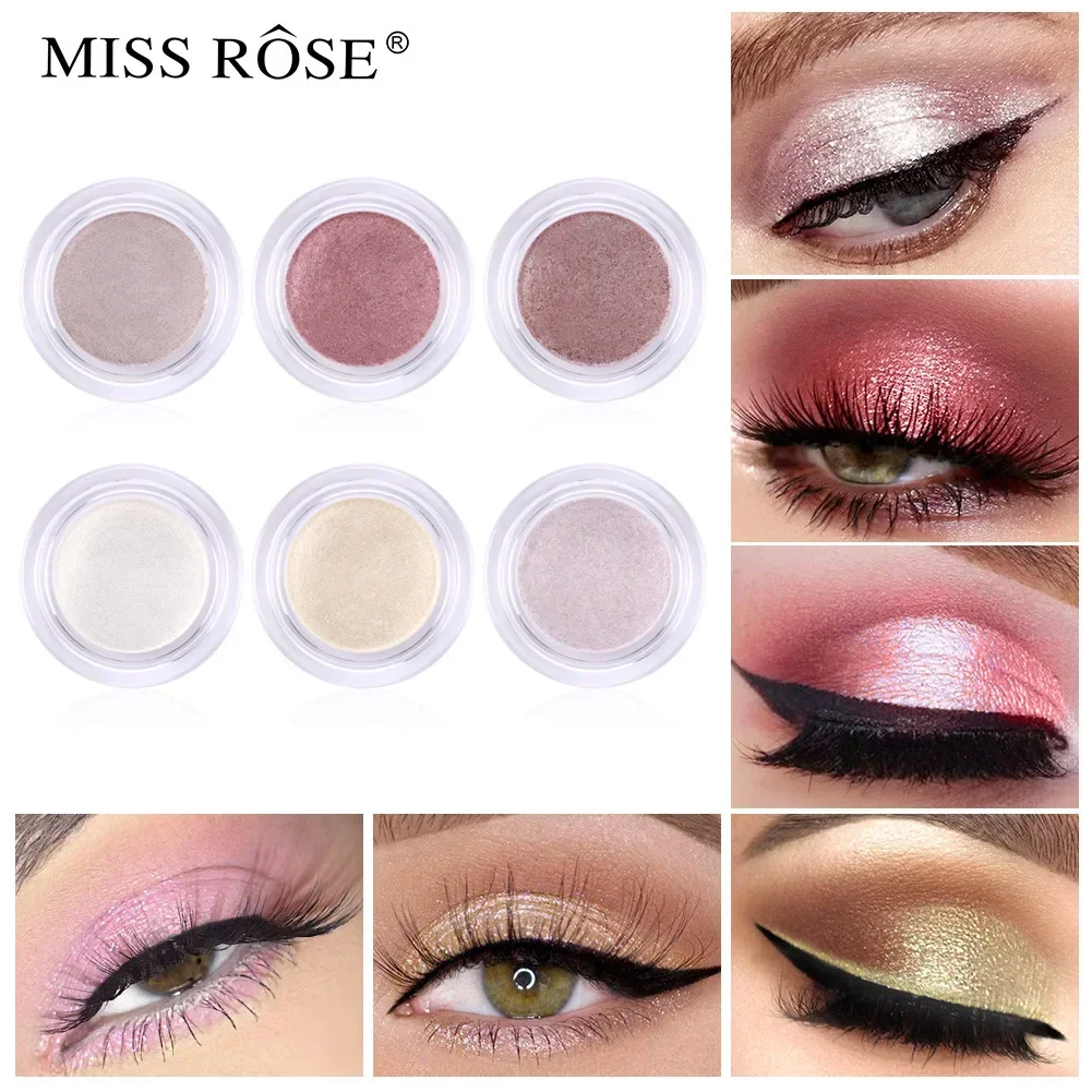 MISS ROSE Pearl Bling Diamond Super Shinny Glitter Eyeshadow Makeup Highlight Pigment Shimmer Sparkle Sequin Eye Shadow Cosmetic