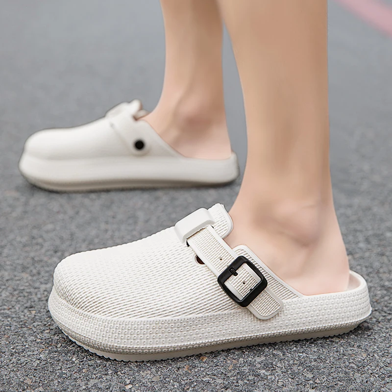 Couple Baotou Casual Slippers Summer new Men's and Women's Outdoor Soft Sole Comfortable Beach Shoes Fashion EVA Walking Sandals