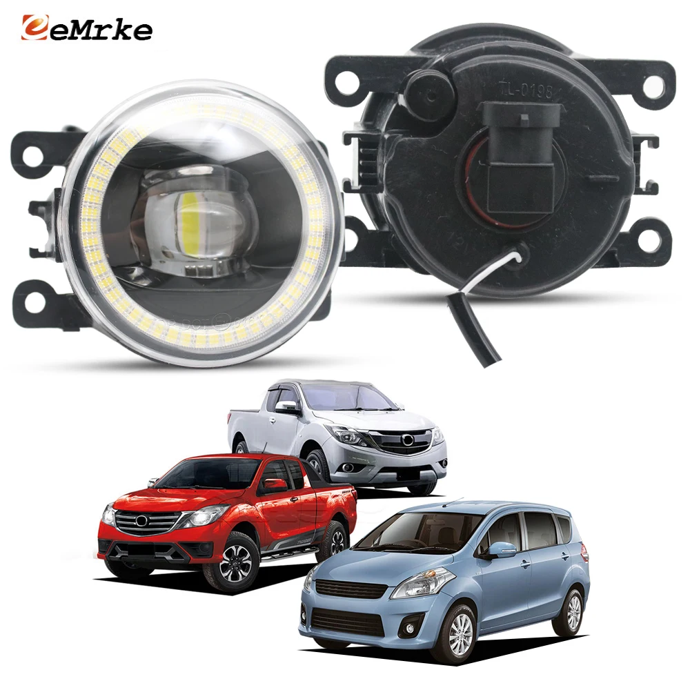 

Upgrade LED Fog Lights Angel Eye or Halogen Replace For Mazda BT-50 MK II VX-1 2012-2019 Daytime Running Lamp Left + Right