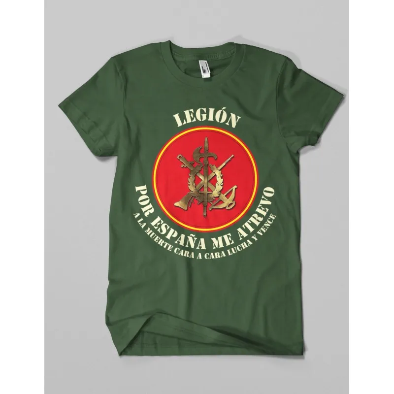 

Camiseta Legion Por España Men T-Shirt Short Sleeve Casual 100% Cotton Shirt