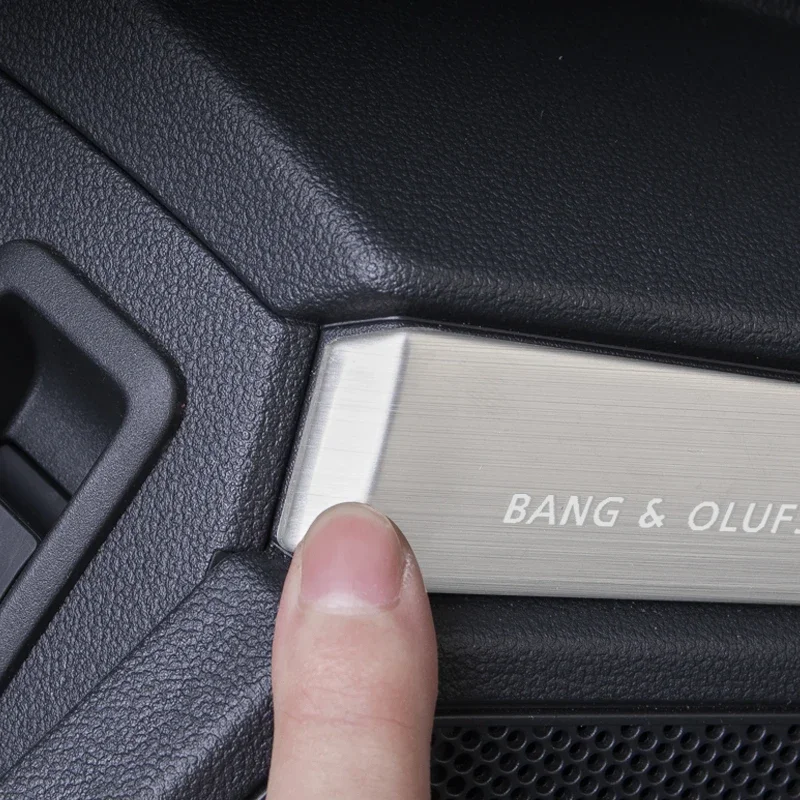 4PCS Auto Tür Lautsprecher Horn Audio Edelstahl Trim Streifen für Audi A3 8Y Innen Dekorieren Lieferant Änderung zubehör – Detail 3