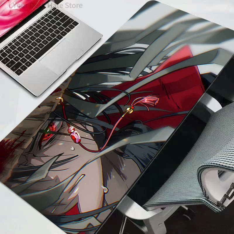Naruto-Mauspad, groß, für Gamer, Gaming-Zubehör, Speed-Tastatur, Gummi-Randverschluss, Schreibtischunterlage, Laptop-Mauspad, langlebig, Anime