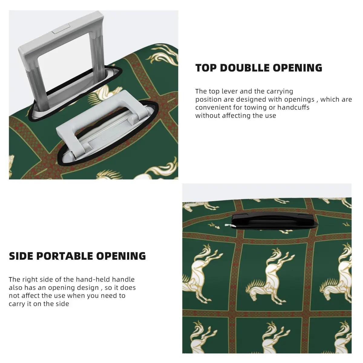 راية غطاء حقيبة روهان حماية مرنة لحماية أمتعة السفر مقاس 18-32 بوصة