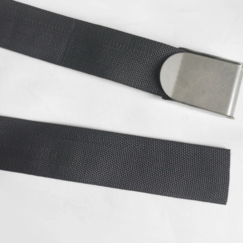 Freediving Weight Belt for Beach and Pool Training, Black 1.5 m Waist Band with Fast Open Metal Fastener for Water Sizing