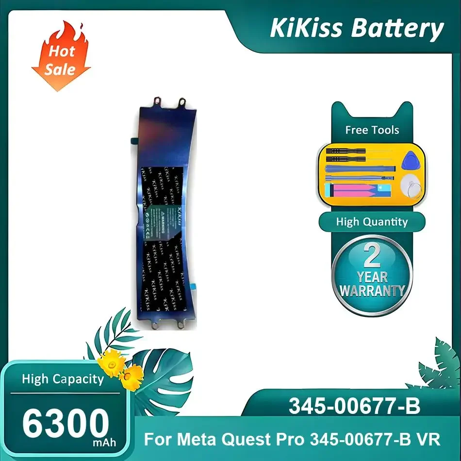 Replacement Battery For Meta Quest Pro 345-00677-B VR,345-00677-B,6300mAh