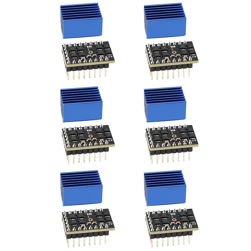 ABMI-6X TMC5160 Stepper Motor Driver Step Stick SPI Silent 60V Motor Driver High Power 3D Printer Parts,