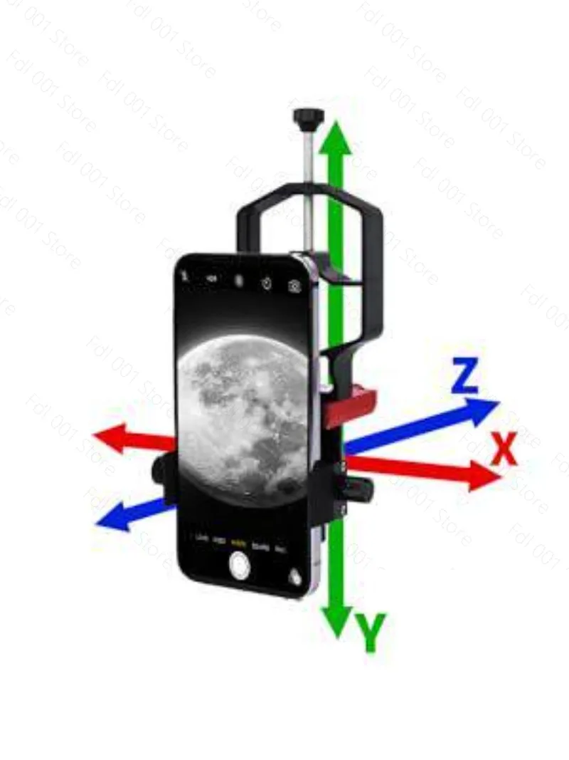 Three-axis telescope, mobile phone camera holder, astronomical  photography microscope, all-metal holder with Bluetooth.