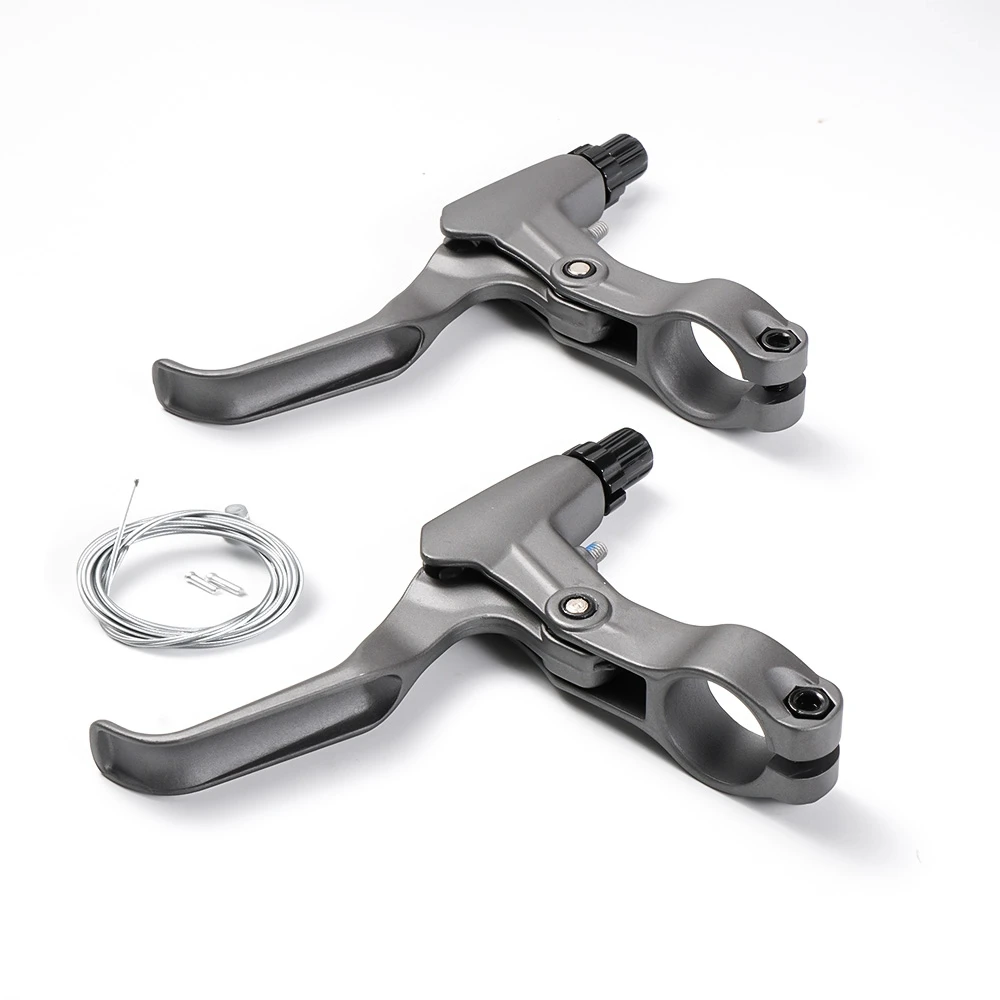 اختر رافعة فرامل الدراجة، مقبض فرامل الدراجة من سبائك الألومنيوم، خفيف الوزن، أذرع فرامل MTB، أسود، فضي، رمادي