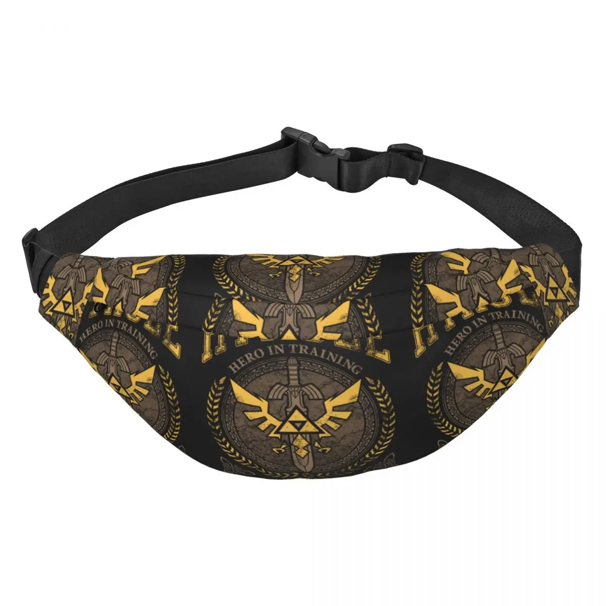 Cool Legend Of Zeldas Fanny Pack Men Women Hyrule College Sling Crossbody Waist Bag for Hiking Phone Money Pouch