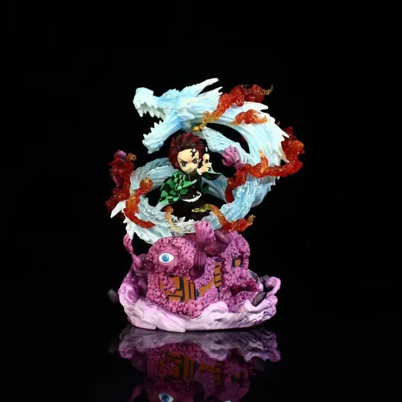 

Demon Slayer Tanjiro Water Breathing Figure G5 Limited SD Statue GK Toy Desk Decor Collectible Gift Anime Figurine Model