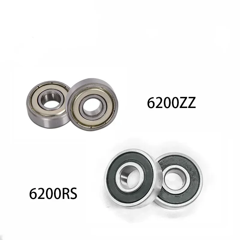 8pc  6202 2RS Deep Groove Ball Bearings 6200 6201 6203 6204 6205 6206  ZZ Rubber Sealed  Steel Miniature  Metal