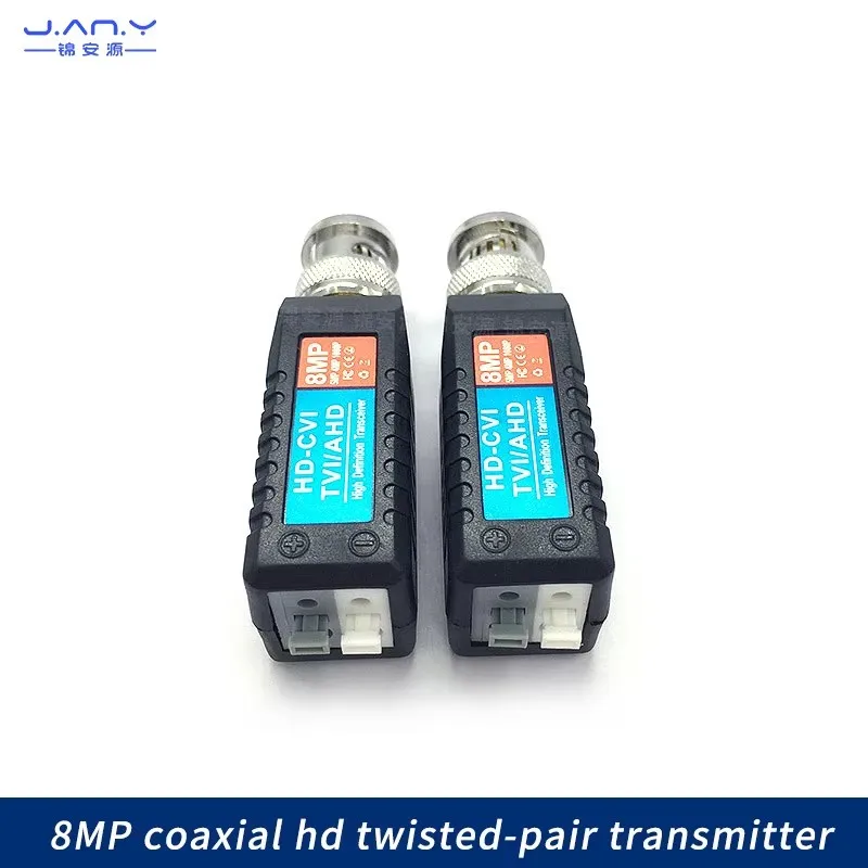 

8-мегапиксельный коаксиальный HD-видеопередатчик, мониторинг головки BNC для сетевой кабельной карты, проводной терминал, приемопередатчик витой пары