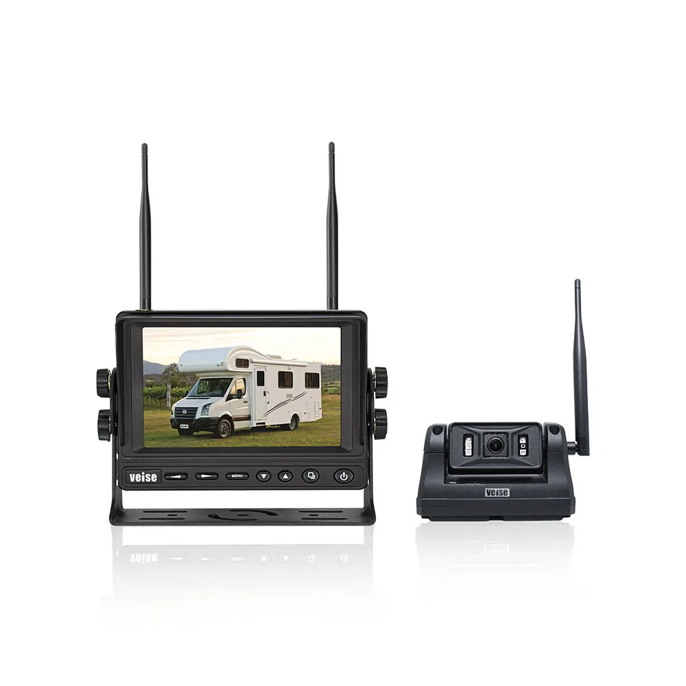 5inch Wireless Monitor System With Built-in Battery Reverse Camera for RV/Trucks Vehicle Reversing Aid