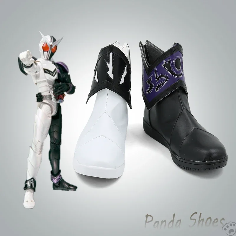 

Masked Rider Kamen Rider W Joker Обувь для косплея Аниме Игра Cos Косплей Костюм Опора Обувь для вечеринки на Хэллоуин