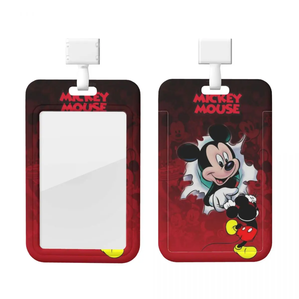 

Custom Mickey Mouse Credit Card Holders Neck Strap Lanyard ID Badge Card Holder Cartoon Factories Businessmen Card Holder