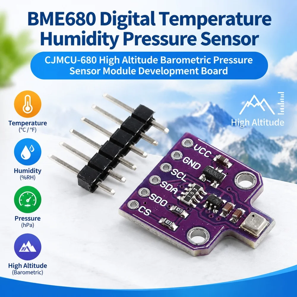 CJMCU-680 High Altitude Barometric Pressure Sensor Module Development Board BME680 Digital Temperature Humidity Pressure Sensor