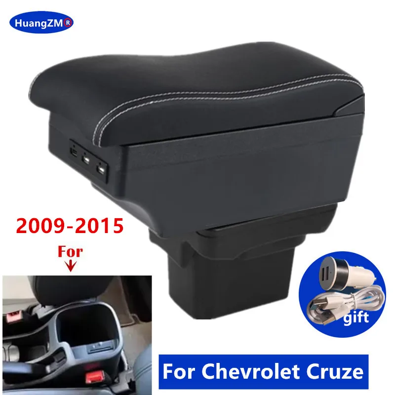 

For Chevrolet Cruze Armrest Box For Holden Cruze Car Armrest 2009-2015 Storage Box usb port Dedicated Retrofit Car Accessories
