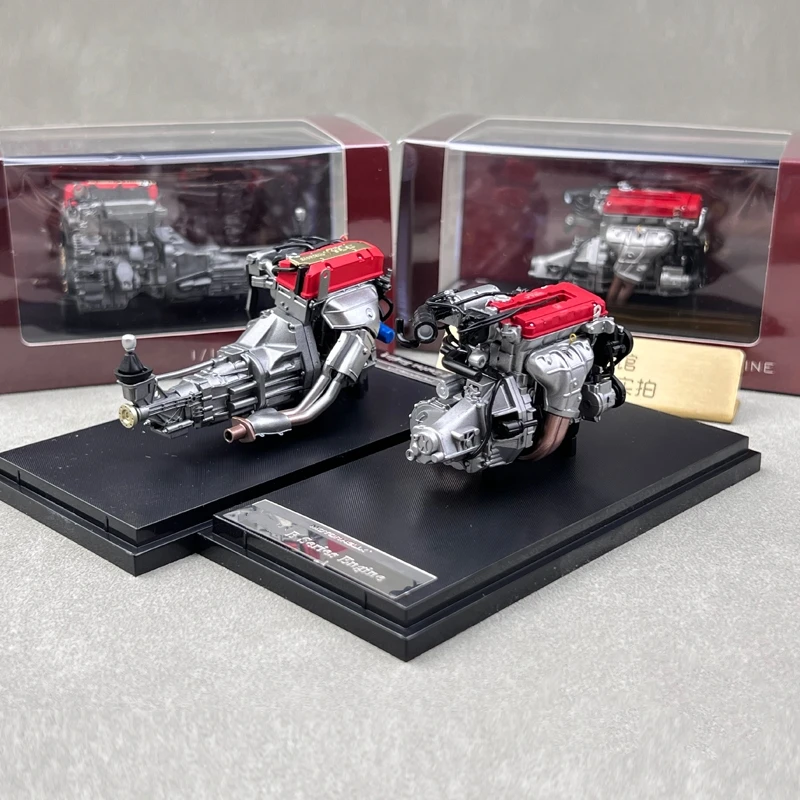 MH 1:18 4G63T VR38DETT RB26DETT K20C modelo de motor simulación edición limitada plástico Metal estático coche modelo juguete para regalo