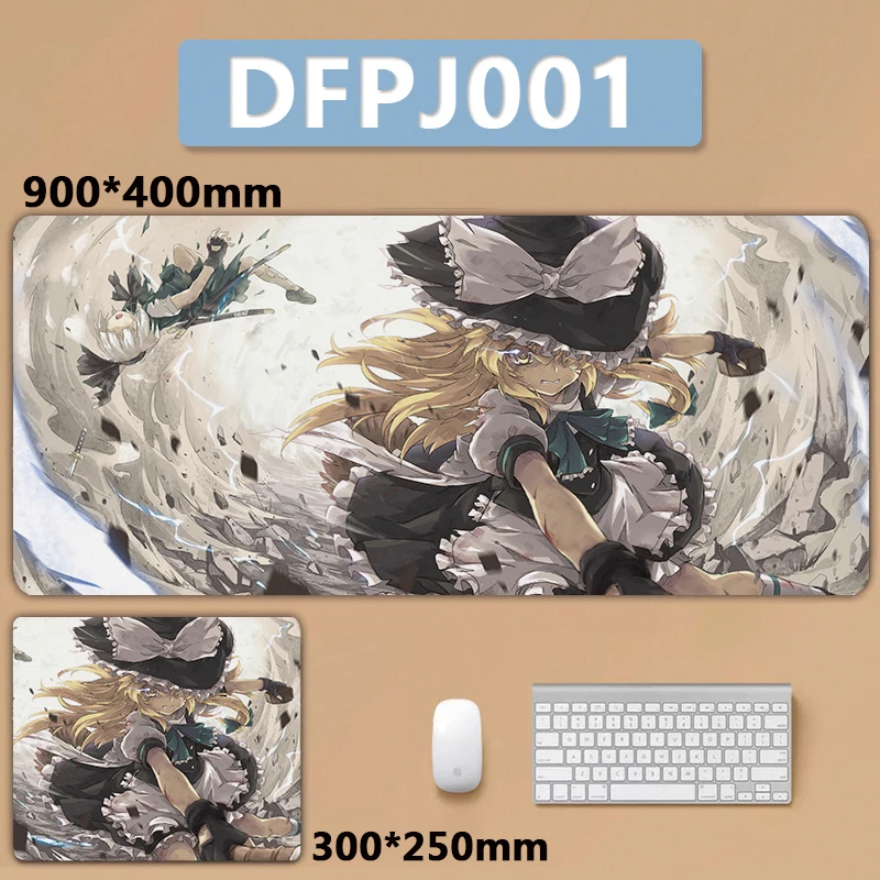 Imagem -04 - Touhou Projeto Grande Mousepad Projeto Santuário Donzela Hakurei Reimu Kirisame Marisa Teclado Pad Xxl