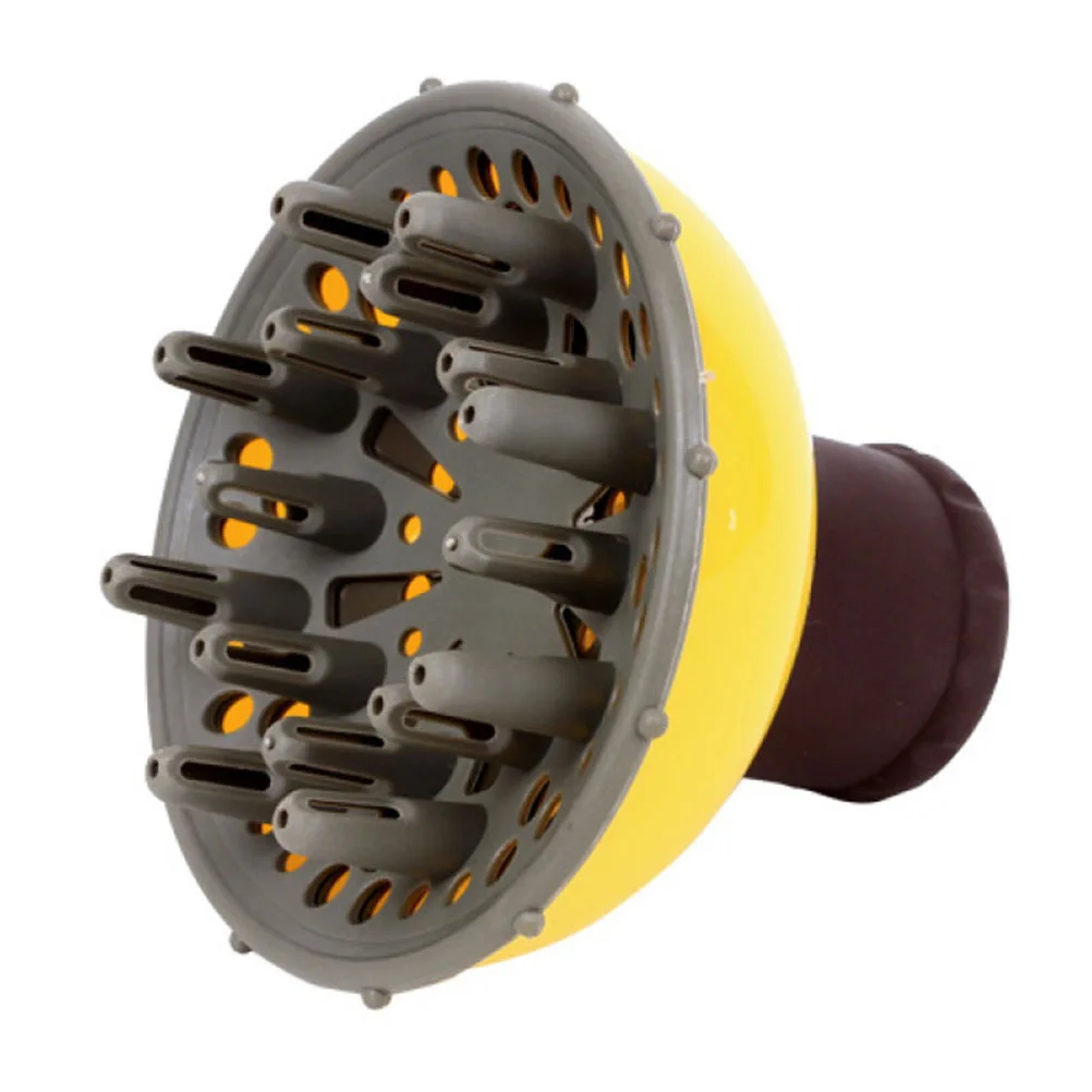 أداة مجفف الشعر العالمية القابلة للدوران الحراري، أداة تصفيف بلاستيكية مقاومة للاستخدام المنزلي في الصالونات باللون الأصفر