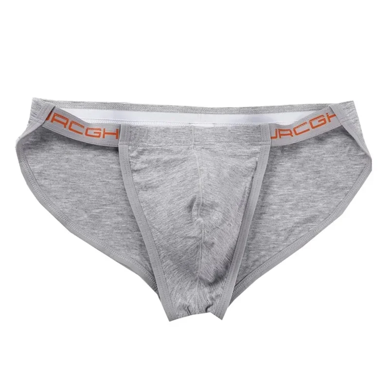 Mens Cotton Briefs Solid Color High Cut Hollow Low Waist Sexy Underwear Wholesale