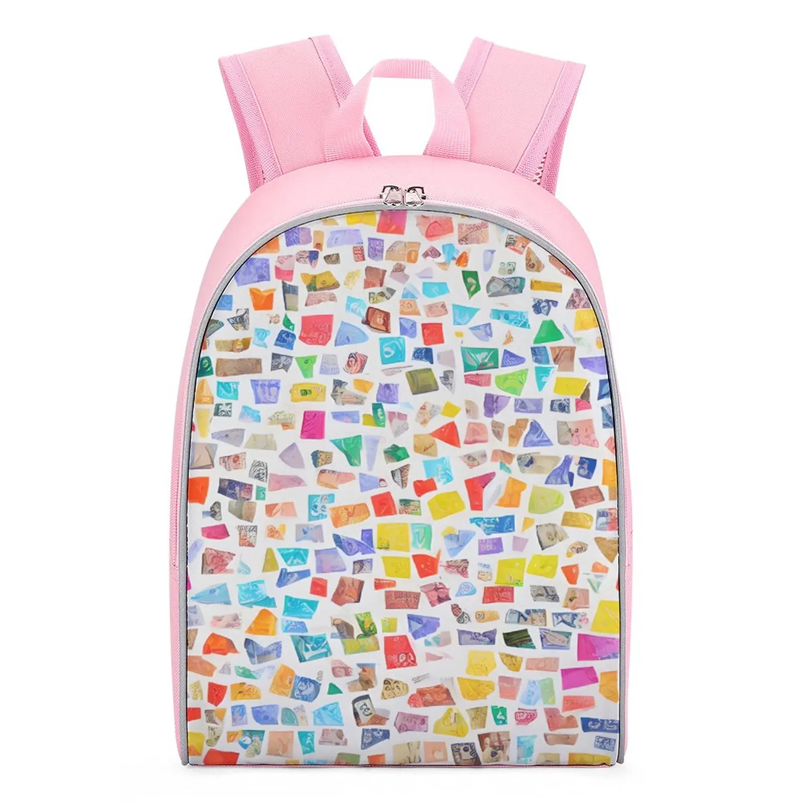 Mochila de Graffiti de bloque de Color para niños, correas de hombro, mochila escolar para niños, mochila personalizada, 13 pulgadas