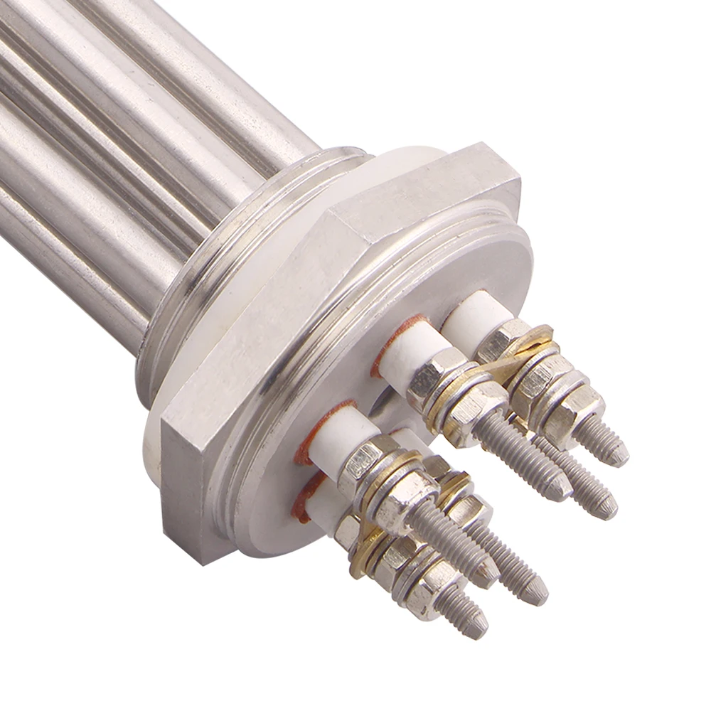 Chauffe-eau électrique tubulaire en acier inoxydable, Bomicrophone, 304 V, 220V, Chr32, 41mm, 152, 3KW, 4,5 KW, 6KW, 9KW, 12KW, 380V
