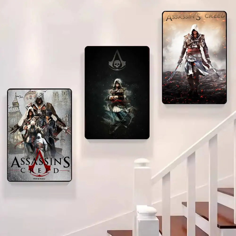 لعبة A-A-Assassin S C-CreedS ملصق فني مع مطبوعات غرفة نوم المنزل غرفة المعيشة الديكور هدية #2