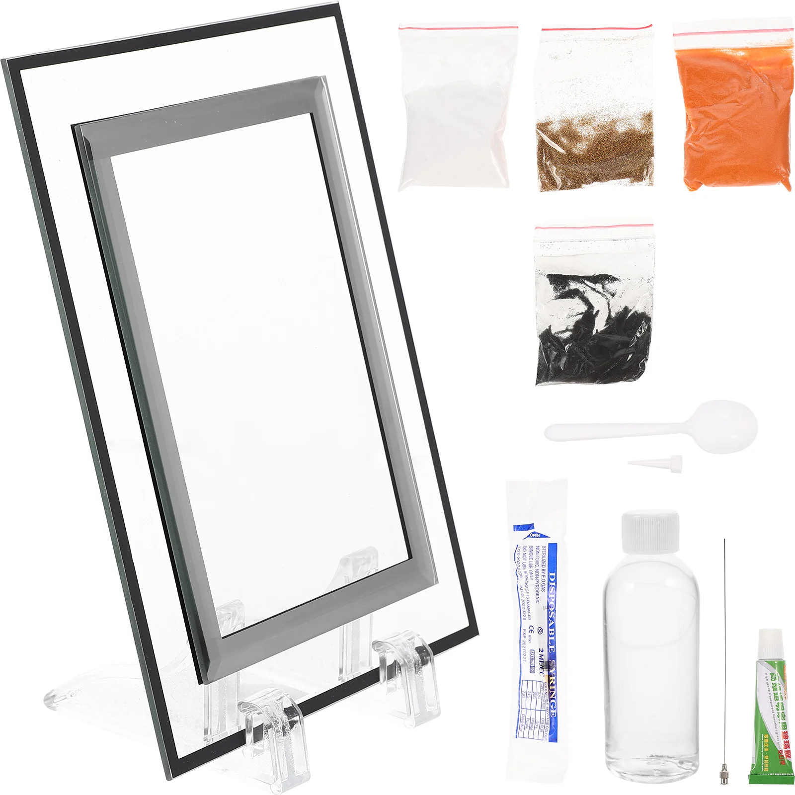 1 مجموعة Diy تتحرك اللوحة ديكور كيت المشهد زخرفة لغرفة المعيشة غرفة نوم مكتب الديكور الرمال المتحركة الفن اللوحة الصورة