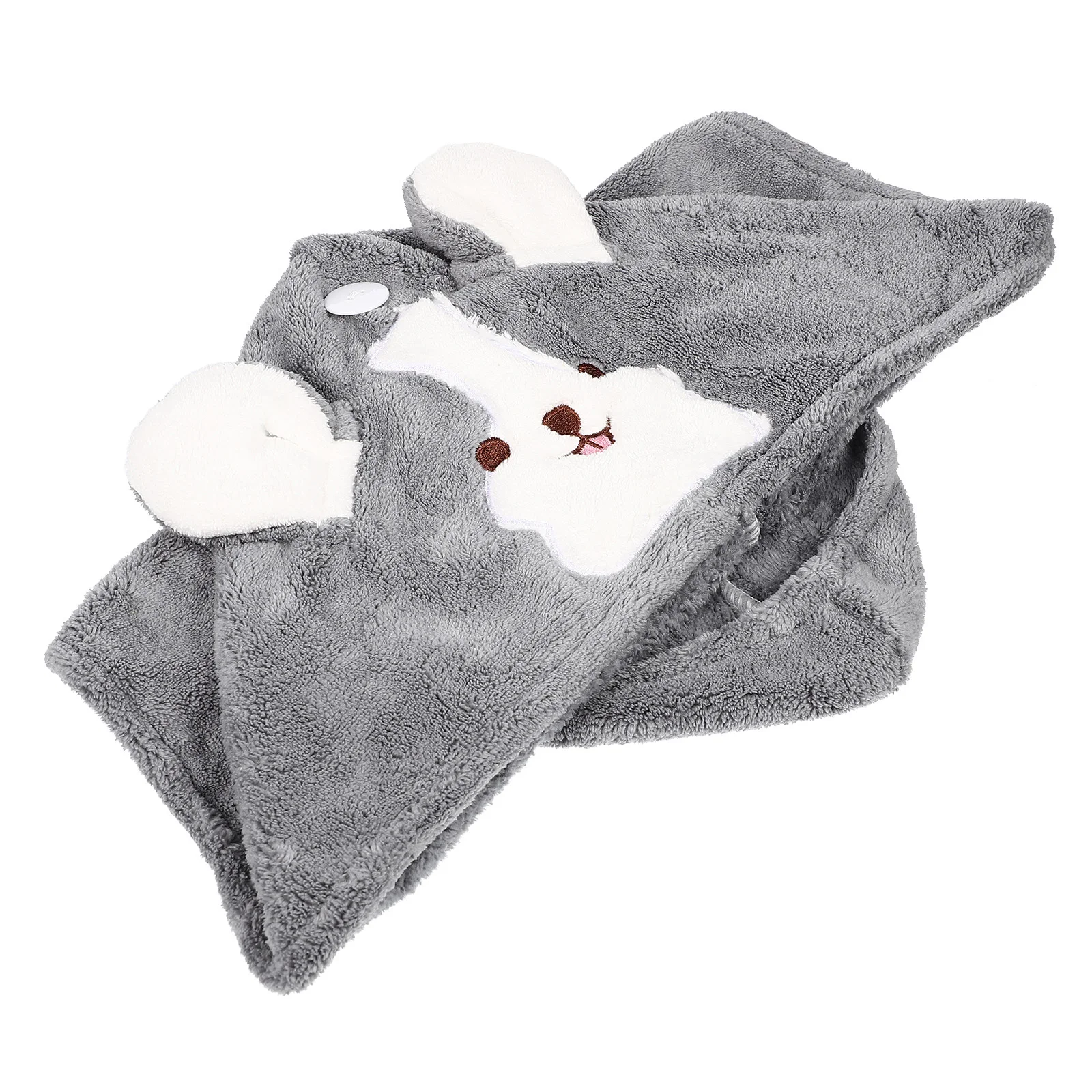 الكرتون تصميم قبعة تجفيف الشعر مادة الصوف المرجاني امتصاص سريع منشفة استحمام التفاف للمنزل السفر استخدام لينة آمنة صالح مشبك