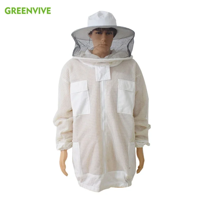 Professional Bee Suit 3 Layer Beekeeping Clothing Beekeeping Clothes with Removable Hat Beekeeping Suit Beekeeper Clothing