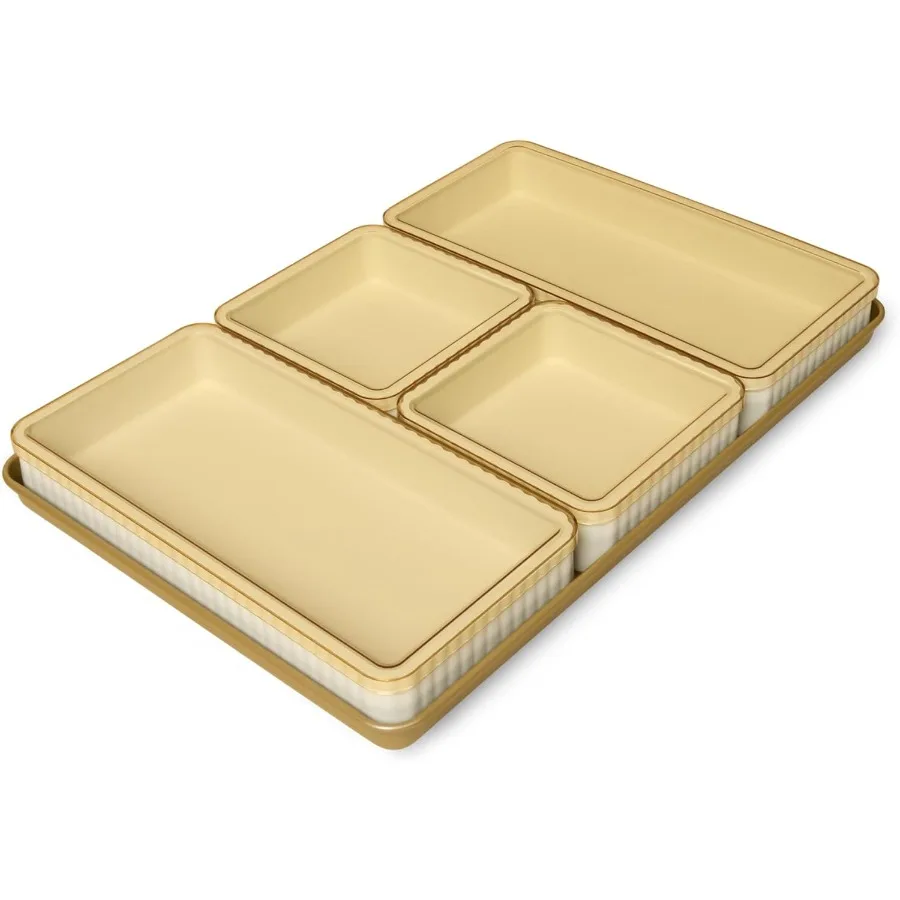 

Набор из 9 предметов для выпечки, набор форм для выпечки с антипригарным покрытием, 2 большими силиконовыми подносами, 2 маленькими силиконовыми подносами с 4 крышками и 1 противнем для выпечки