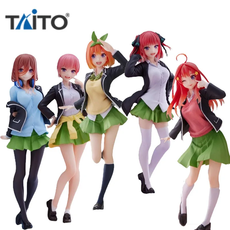 TAITO Original The Quintessential Quintuplets Nakano Ichika Yotsuba Renewal Anime Action Figures Toys For Boys Girls Kids Gift