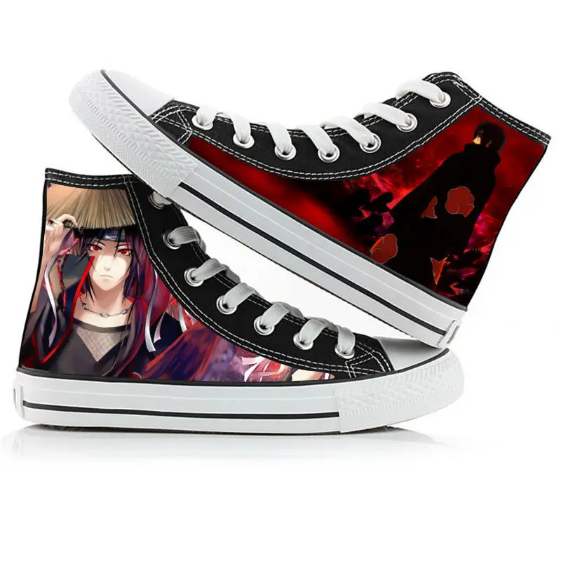 

Naruto Anime Canvas Shoes Uzumaki Naruto Sasuke Casual Shoes High Top Sneaker Boys Girls Studebts Anime Shoes Birthday Gift