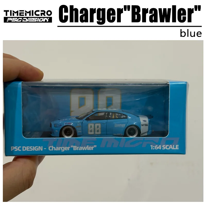 TM PSC 1/64 Charger"Brawler" in Stock Alloy Car Static Die Cast Vehicles Collection Model Car Toy