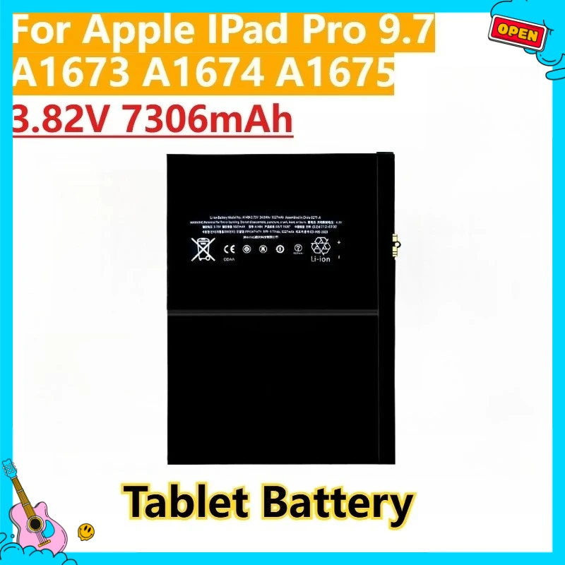 

Новый сменный аккумулятор для планшета 3,82 В 7306 мАч для Apple iPad Pro 9,7 A1673 A1674 A1675