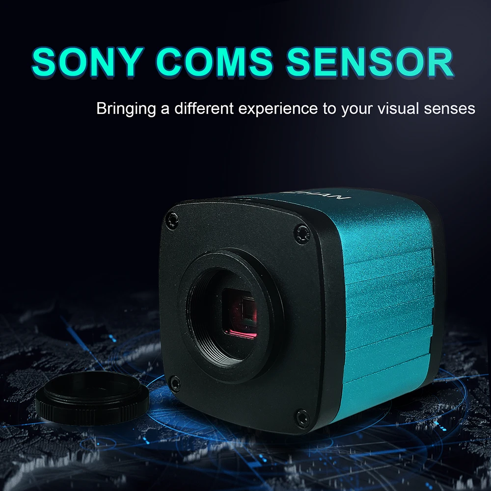 Microscopio trinoculare da 48 MP Fotocamera digitale Riparazione di gioielli per computer Ispezione dell'aspetto industriale Saldatura PCB