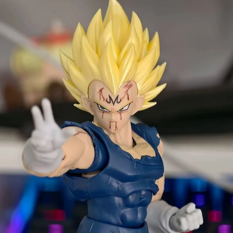 

New Black Hole Toys & Tk Dragon Ball Shf Super Saiyan Ssj Majin Vegeta Battle Damage Full Power Anime Action Figures Models Toys