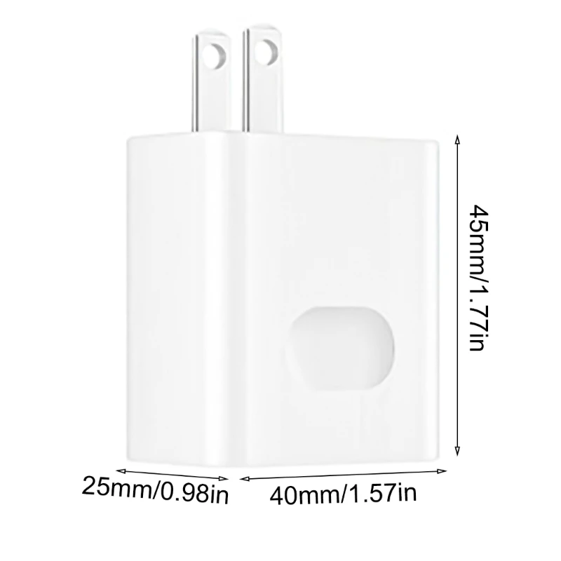 US 2 Pin to USB Plug Travel Adapter US Wall Adapter with USB Port Travel Charging Adapter