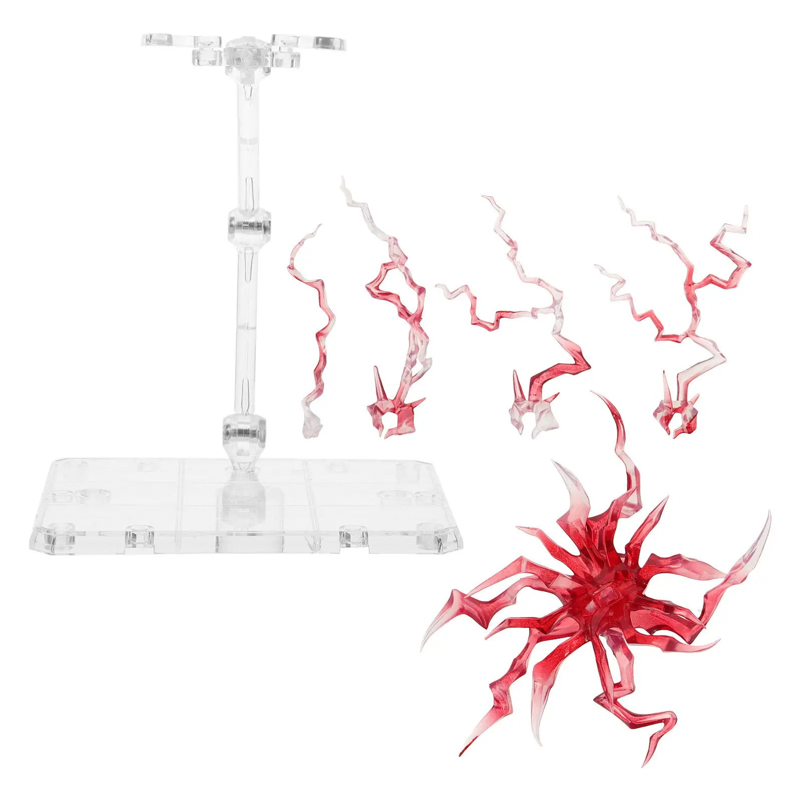 

1Set Handheld Action Figure Display Stand Adjustable Stable Plastic Showing Rack Effect Desktop Display Holder