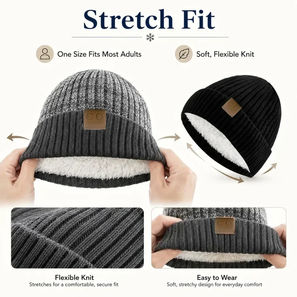 Winter Plush Ted Hat, Unisex Thick Warm Cold-Proof Ted Cap - Simple and Versatile, the Perfect Winter Gift Available in 5 Colors