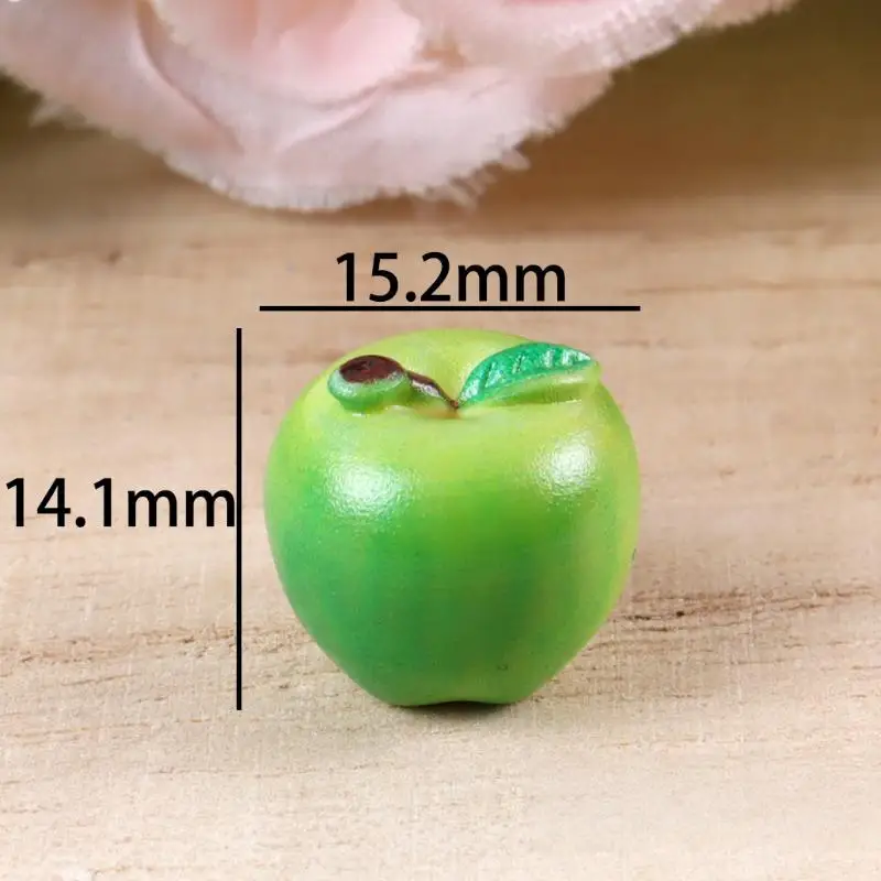 texture10Pcs Miniature Food Toy Realistic Snake Fruit Pear 3D Fruit Model DIY Dollhouse Accessory Home Decoration view 6