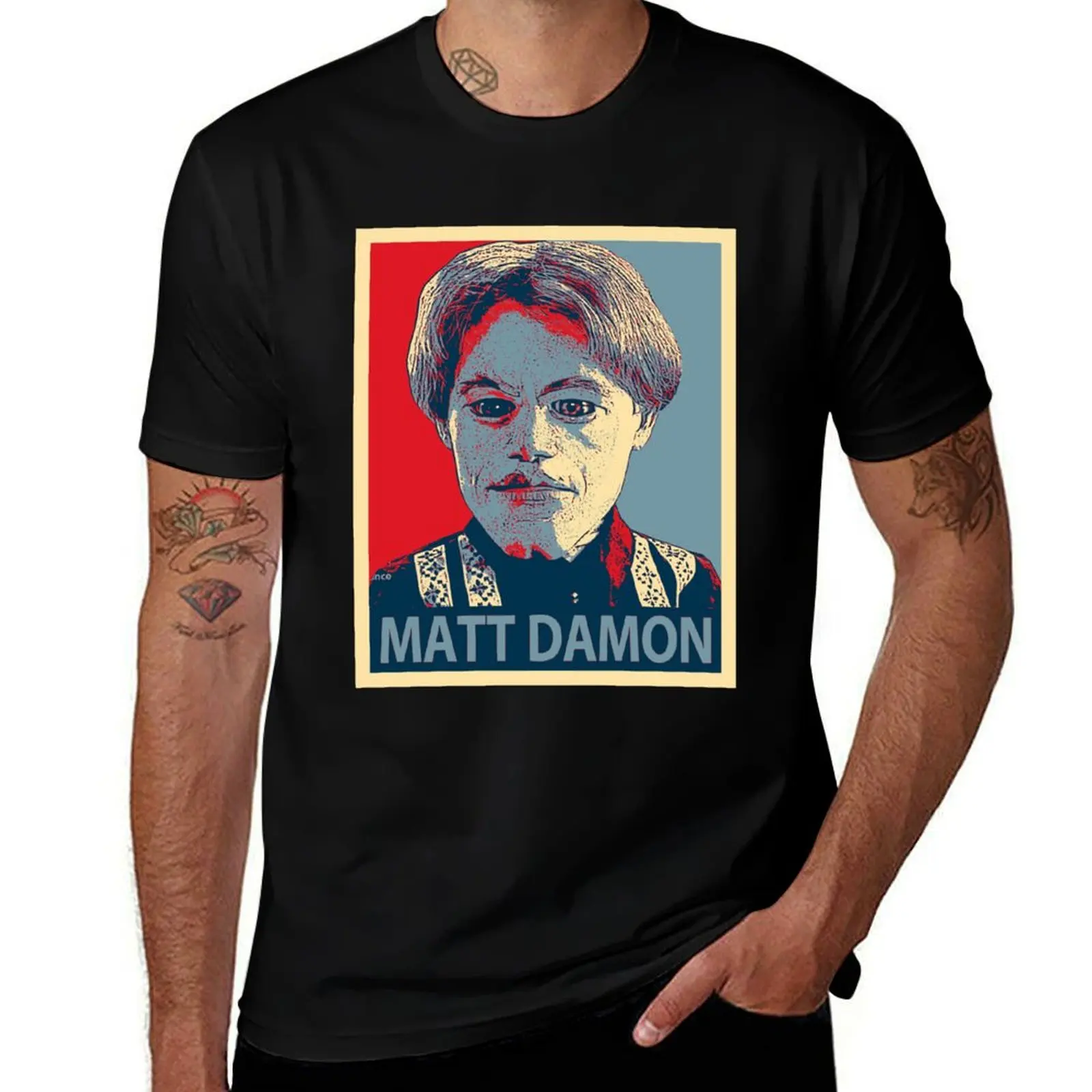Matt Damon Team America T-Shirt Stain Resistant Casual Tee T-Shirt