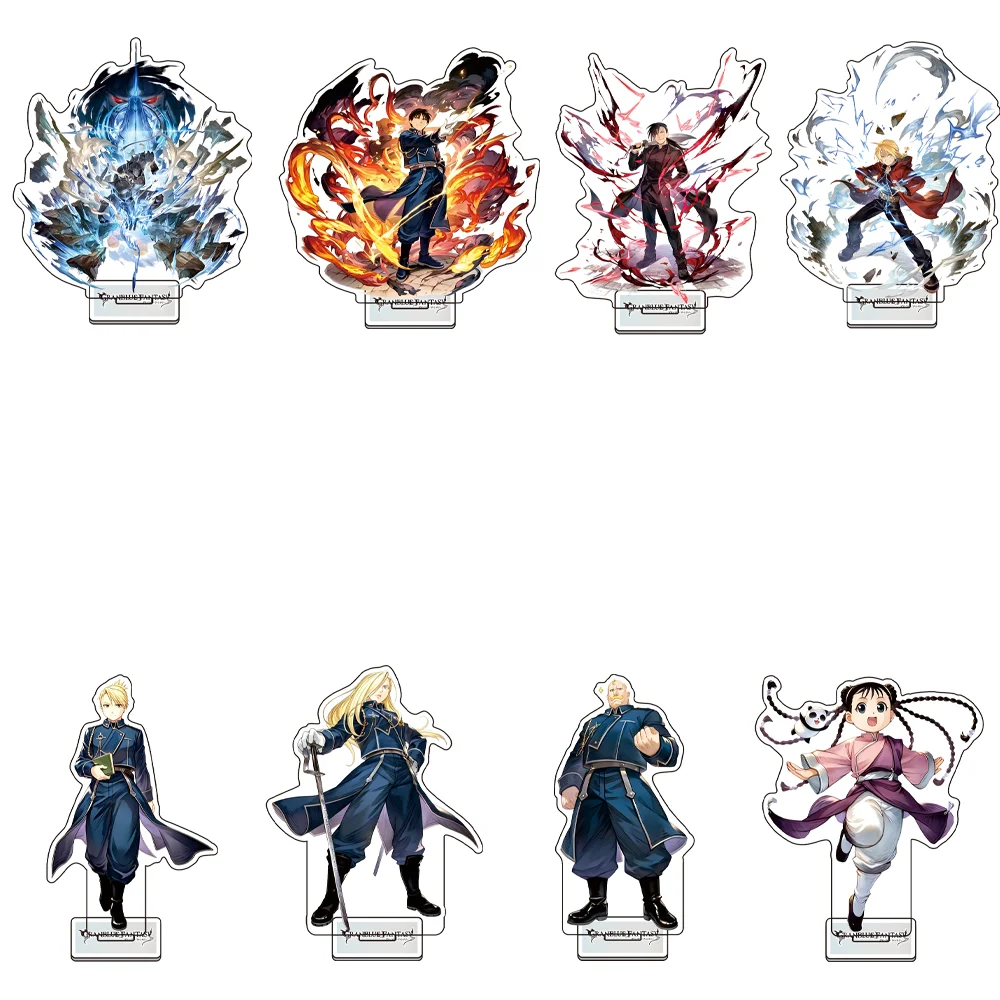 Anime Granblue Fantasy X Fullmetal Alchemist Acrylic Stand Pop-up Store Desk Decor Key Chain Holder for Fans