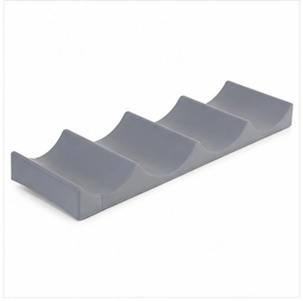 2Pcs Wine Rack Plastic Organizer Space Saving Wave Shape Holder for Home Kitchen Dining Room Red Wine Storage Stand