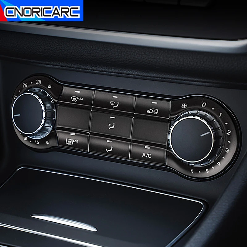

Car For Mercedes Benz CLA C117 GLA X156 A B Class W176 W246 Console Air Conditioning Buttons Cover Sticker Interior Accessories