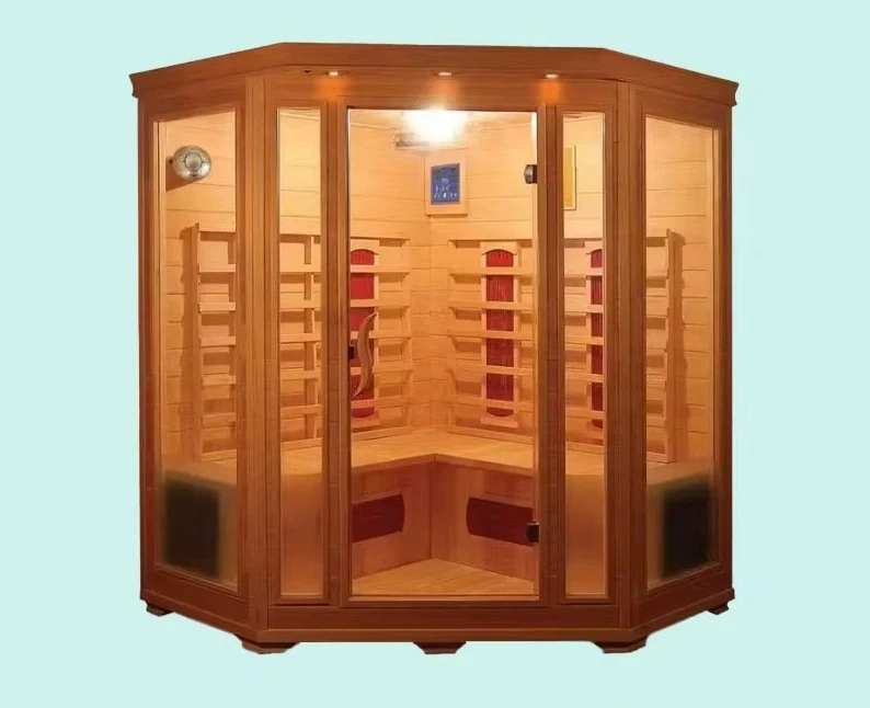 Garden outdoor sauna dry steam function 220v relaxation park villa 2-6 people control panel