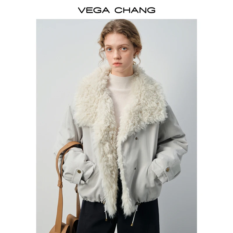 

Vega Chang New Winter Style Comfortable Velvet 90% White Duck down Women's down Jacket