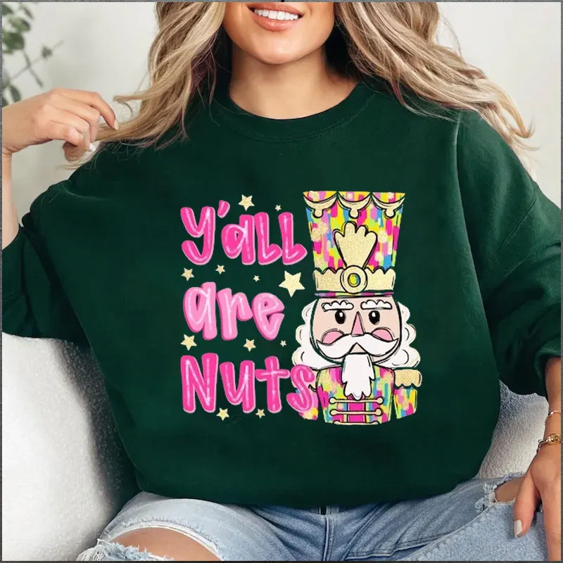 

Women's Shirt Christmas Nutcracker Crewneck Ballet Xmas Party Autumn&Winter Thermal Sweatshirts Long Sleeve Sweatshirt Pullover