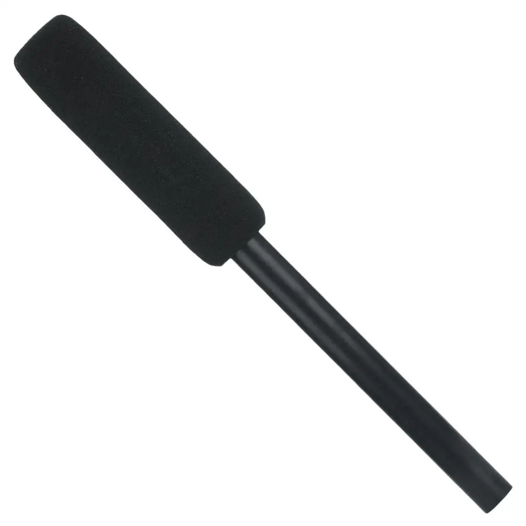Interview Microphone Prop 38cm Long Plastic Simulation Model for School Events or Broadcast Training